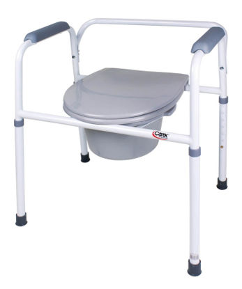 Picture of Commode Chair Carex® Padded Fixed Arm Steel FrameFGB35711 0000