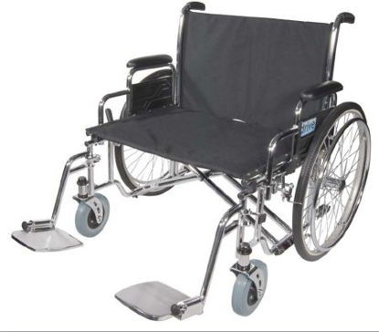 Picture of Bariatric Wheelchair drive™ Sentra EC Full Length Arm Removable Padded Arm Style Black Upholstery 28 Inch Seat Width 700 lbs. Weight CapacitySTD28ECDFA