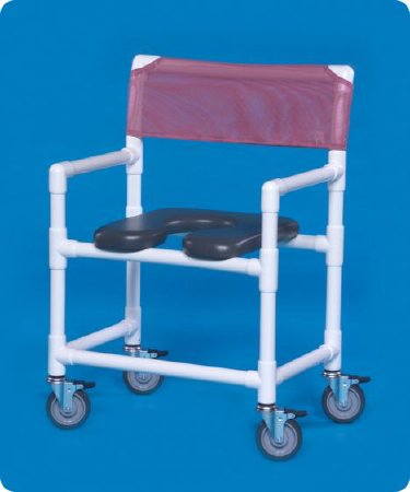 Picture of Shower Chair ipu® Fixed Arm PVC Frame Mesh Back 28 Inch Seat WidthVL OF9200 OS