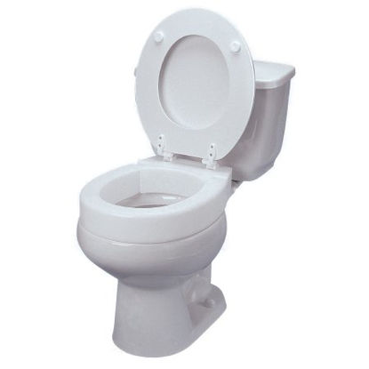 Picture of Elongated Raised Toilet Seat Tall-Ette® 3 Inch Height White 350 lbs. Weight Capacity725711005