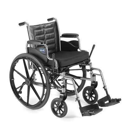 Picture of Wheelchair Tracer® EX2 Dual Axle Desk Length Arm Removable Padded Arm Style Midnight Blue Upholstery 20 Inch Seat Width 250 lbs. Weight CapacityTREX20RP