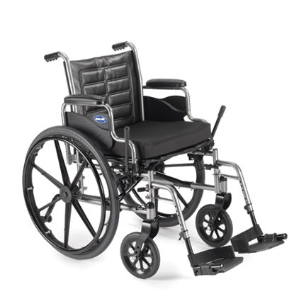 Picture of Wheelchair Tracer® EX2 Dual Axle Desk Length Arm Removable Padded Arm Style Midnight Blue Upholstery 20 Inch Seat Width 250 lbs. Weight CapacityTREX20RP
