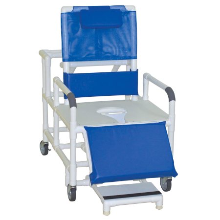 Picture of Bariatric Reclining Shower Chair MJM International Fixed Arm PVC Frame 26 Inch Seat Width Internal / 30 Inch Seat Width External196-26-BAR