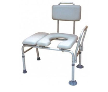 Picture of drive™ Knocked Down Bath / Commode Transfer Bench Removable Arm Rail 18 to 22-1/2 Inch Seat Height 400 lbs. Weight Capacity12005KDC-1