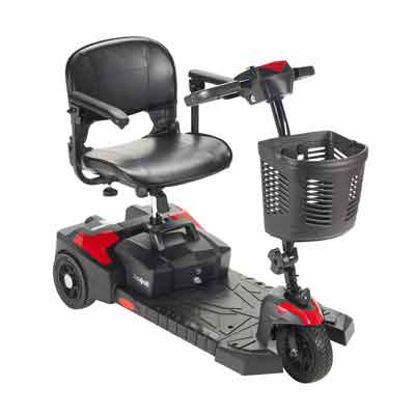Picture of 3 Wheel Electric Scooter Spitfire Scout DLX 3 300 lbs. Weight Capacity Black / Red or Blue (Interchangeable)SFSCOUT3