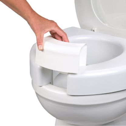 Picture of Bariatric Raised Toilet Seat 3 Inch Height White 600 lbs. Weight Capacity725790002