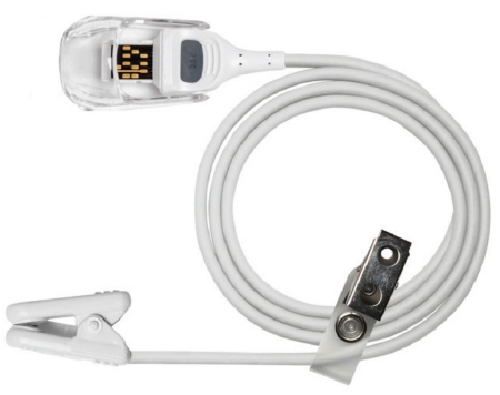 Picture of SENSOR, SPO2 PATIENT MONITOR EAR RD SET RUSBL W/3' CABLE4053