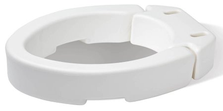 Picture of Elongated Raised Toilet Seat Carex® 3-1/2 Inch Height White 300 lbs. Weight CapacityFGB32100 0000