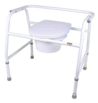 Picture of Bariatric Commode Chair Carex® Fixed Arm Steel FrameFGB35511 0000