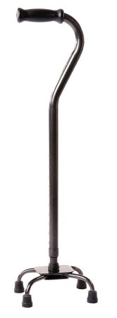 Picture of Small Base Quad Cane Carex® Steel 28 to 37 Inch Height BlackFGA41500 0000
