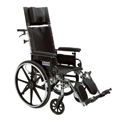 Picture of Lightweight Wheelchair drive™ Viper Plus GT Dual Axle Desk Length Arm Flip Back / Removable Padded Arm Style Black Upholstery 20 Inch Seat Width 300 lbs. Weight CapacityPLA420RBDDA