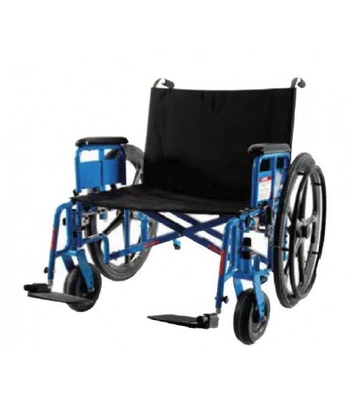 Picture of MRI Non-Magnetic Bariatric Wheelchair Full Length Arm Removable Arm Style Swing-Away Footrest Black Upholstery 26 Inch Seat Width 650 lbs. Weight Capacity4650MR