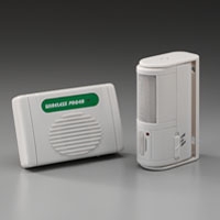 Picture of Alarm System Wireless Infrared Monitor White / Green8376