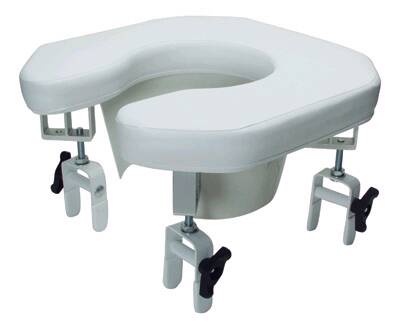 Picture of Raised Toilet Seat 6 to 7-1/2 Inch Height White 300 lbs. Weight Capacity6497A