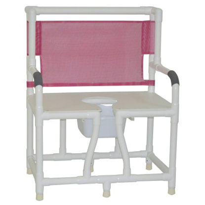 Picture of Bariatric Commode Chair MJM International PVC Frame Mesh Back130-C10