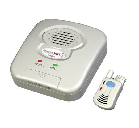 Picture of Personal Emergency Response System FreedomAlert® 0-3/4 X 1-1/4 X 3 Inch White / Blue35911