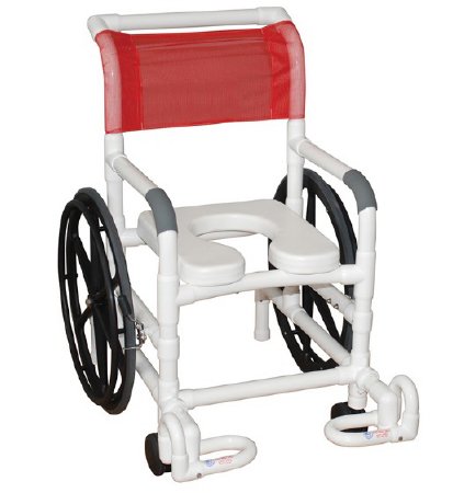 Picture of Self Propelled Transport Shower Chair MJM International PVC Frame131-18-24W-IF