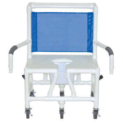 Picture of Bariatric Shower Chair MJM International 26 Inch Seat WidthS126-5BAR-DDA-SQ-PAIL
