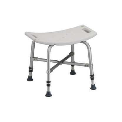 Picture of Bath Bench Nova Fixed Handle Aluminum Frame Without Backrest 20 Inch Seat Width9013