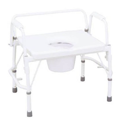 Picture of Bariatric Commode Chair Fixed Arm Steel Frame 26 Inch Seat Width555435
