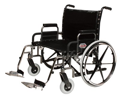 Picture of Bariatric Wheelchair Paramount™ XD Heavy Duty Desk Length Arm Removable Arm Style Elevating Legrest Black Upholstery 26 Inch Seat Width 650 lbs. Weight Capacity5PX10630