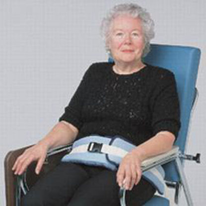 Picture of Padded Belt Posey® 13 Inch Length White / Blue4126Q