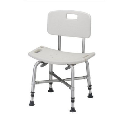 Picture of Bath Bench Nova Fixed Handle Aluminum Frame With Backrest 20 Inch Seat Width9023
