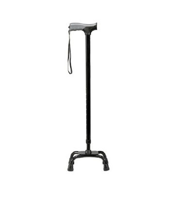 Picture of Small Base Quad Cane Soft Grip® Aluminum 31 to 40 Inch Height BlackFGA52300