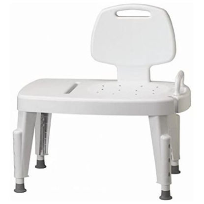 Picture of Maddak Bath Transfer Bench Removable Arm Rail 16 to 21 Inch Seat Height 350 lbs. Weight Capacity727142501