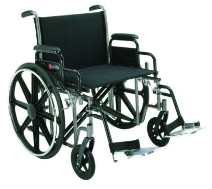 Picture of Bariatric Wheelchair Desk Length Arm Removable Arm Style Black Upholstery 24 Inch Seat WidthN573UMDZMU0