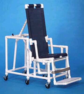 Picture of Shower Chair ipu® Fixed Arm PVC Frame Reclining Back 26 Inch Seat WidthTSC001