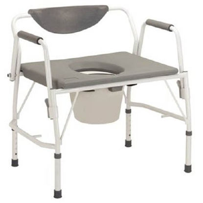 Picture of Bariatric Commode Chair Drop Arm Steel Frame 23 Inch Seat Width559247
