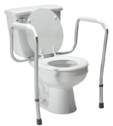 Picture of Toilet Safety Rail Versaframe White Aluminum6460R