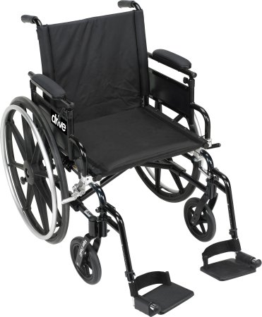 Picture of Lightweight Wheelchair drive™ Viper Plus GT Dual Axle Desk Length Arm Flip Back / Removable Padded Arm Style Black Upholstery 16 Inch Seat Width 300 lbs. Weight CapacityPLA416FBDAARAD-SF