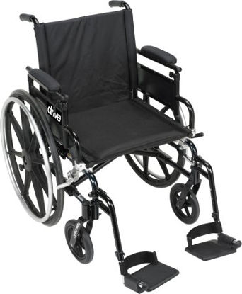 Picture of Lightweight Wheelchair drive™ Viper Plus GT Dual Axle Desk Length Arm Flip Back / Removable Padded Arm Style Black Upholstery 16 Inch Seat Width 300 lbs. Weight CapacityPLA416FBDAARAD-SF