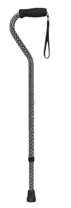 Picture of Offset Cane Combo Pack drive™ Aluminum 30 to 39 Inch Height Black Wave / Blue Wave / Bronze Wave Print10309BKW-6