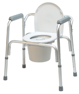 Picture of 3-in-1 Commode Chair Lumex® With Arms Aluminum Frame Removable Back 13-1/2 Inch Seat Width2195A-4