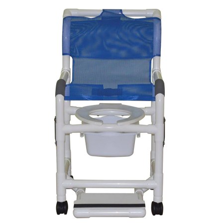 Picture of Shower Chair MJM International Drop Arm PVC Frame118-3TW-DDA-SF-SQ-PAIL
