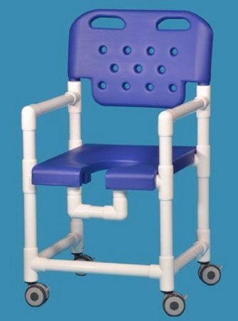 Picture of Commode / Shower Chair Elite Fixed Arm PVC Frame With BackrestELT817 PFR R