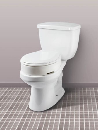 Picture of Raised Toilet Seat Carex® 3-1/2 Inch Height White 300 lbs. Weight CapacityFGB32200 0000