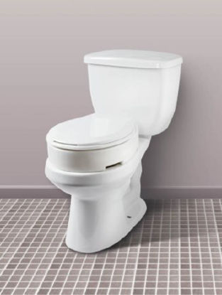 Picture of Raised Toilet Seat Carex® 3-1/2 Inch Height White 300 lbs. Weight CapacityFGB32200 0000