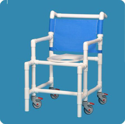 Picture of Shower Chair Original Fixed Arm PVC Frame Mesh BackSC9200 MS N