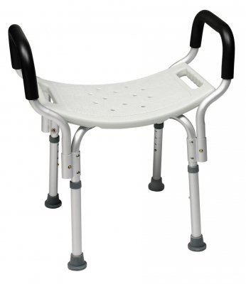 Picture of Shower Chair Lumex® Platinum Collection Padded Removable Arm Aluminum Frame Without Backrest7931RA