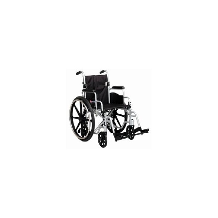 Picture of Transport Wheelchair 250 lbs. Weight Capacity Desk Length / Flip Back / Padded Arm Black UpholsteryL405AMDIMU