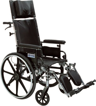 Picture of Lightweight Wheelchair drive™ Viper Plus Dual Axle Desk Length Arm Flip Back / Removable Padded Arm Style Black Upholstery 12 Inch Seat Width 250 lbs. Weight CapacityPL412RBDDA