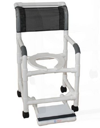 Picture of Shower Chair MJM International Push Handle PVC Frame Mesh Back118-3-SF