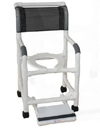 Picture of Shower Chair MJM International Push Handle PVC Frame Mesh Back118-3-SF