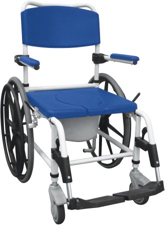 Picture of Commode / Shower Chair drive™ Padded Fixed Arm Aluminum Frame Padded BackNRS185006