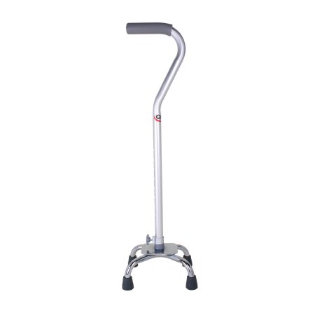 Picture of Small Base Quad Cane Carex® Aluminum 28 to 37 Inch Height SilverFGA73600 0000
