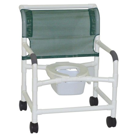 Picture of Shower Chair MJM International Fixed Arm PVC Frame 26 Inch Internal Seat Width / 30 Inch External Seat Width126-4-NB